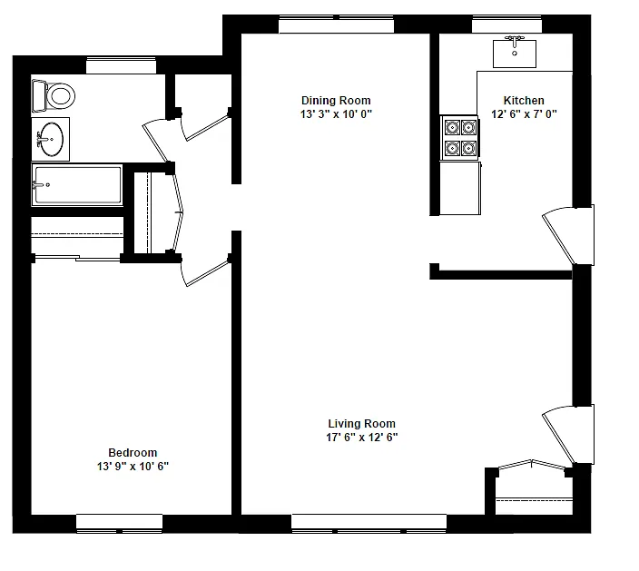 Floor plan One Bedroom