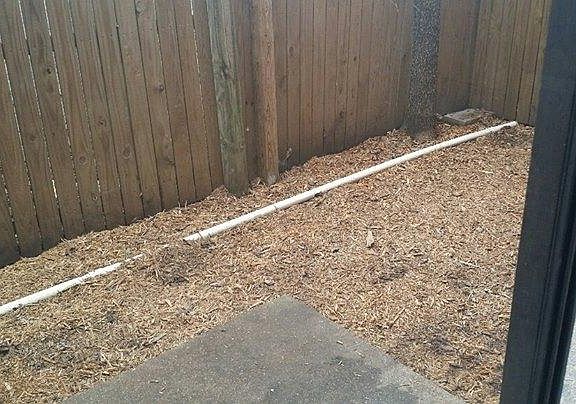 small but private patio