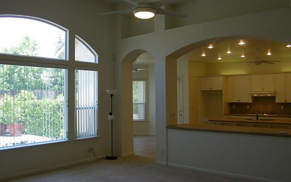 great room to kitchen