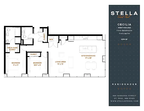 Floor plan Cecilia | Penthouse