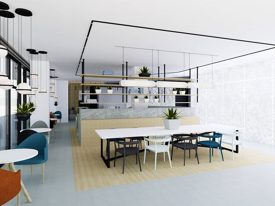 Locally operated cafe conveniently located for resident and public use