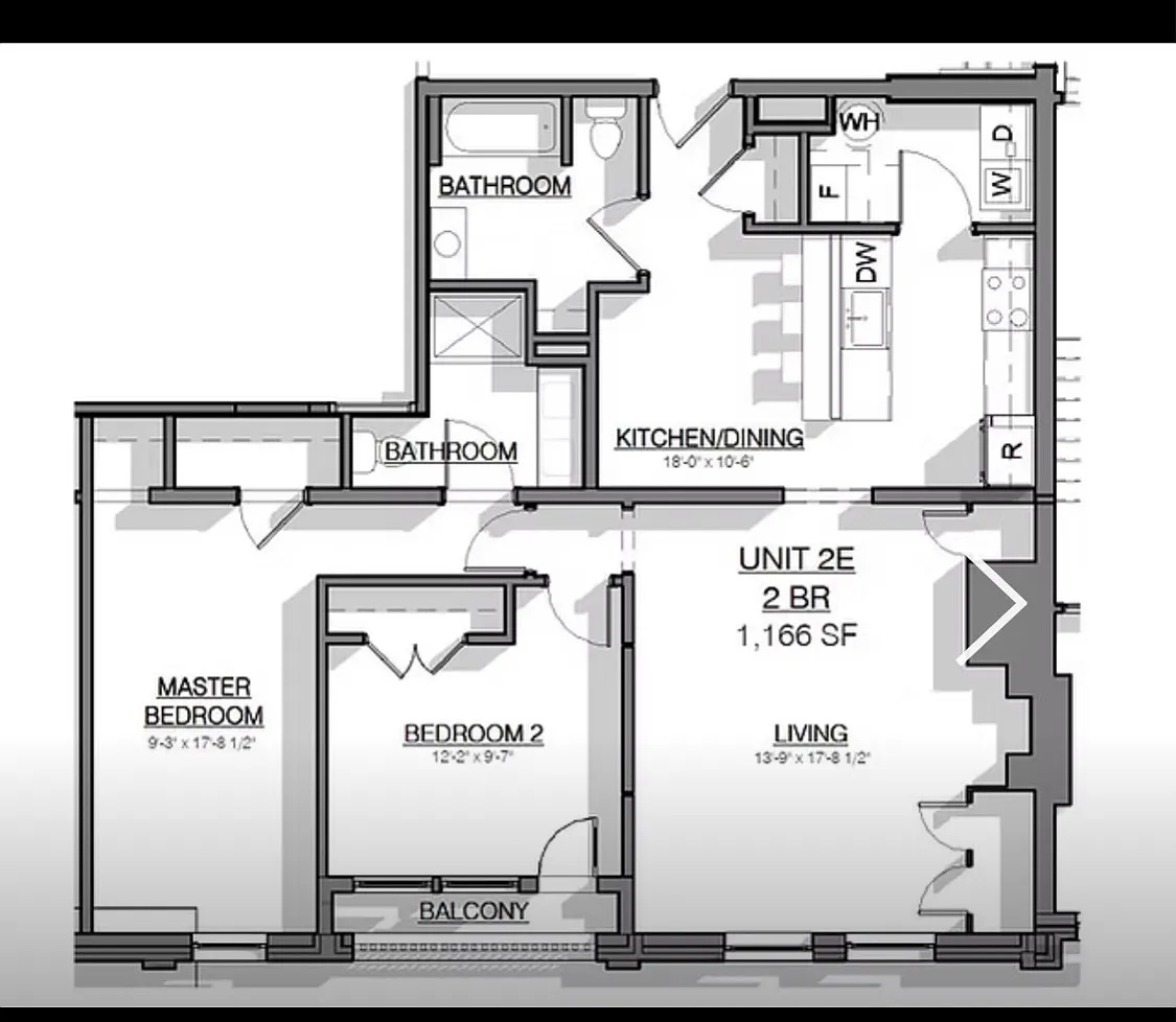 2 bed, 1166 sqft, $3,200 — Photo 3
