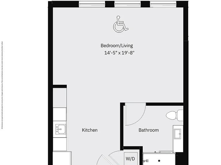 0 BED 1 BATH - D | 539 SF 0 BED 1 BATH - D | 539 SF