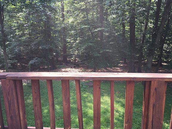 view of backyard from deck