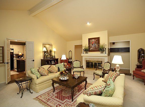 Formal living room withvaulted ceiling