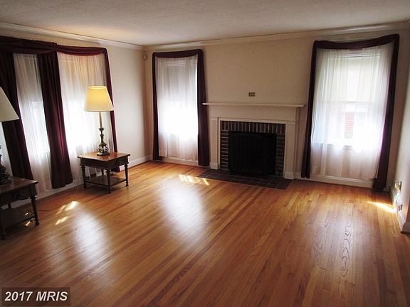 Living Room with gleaming wood floors