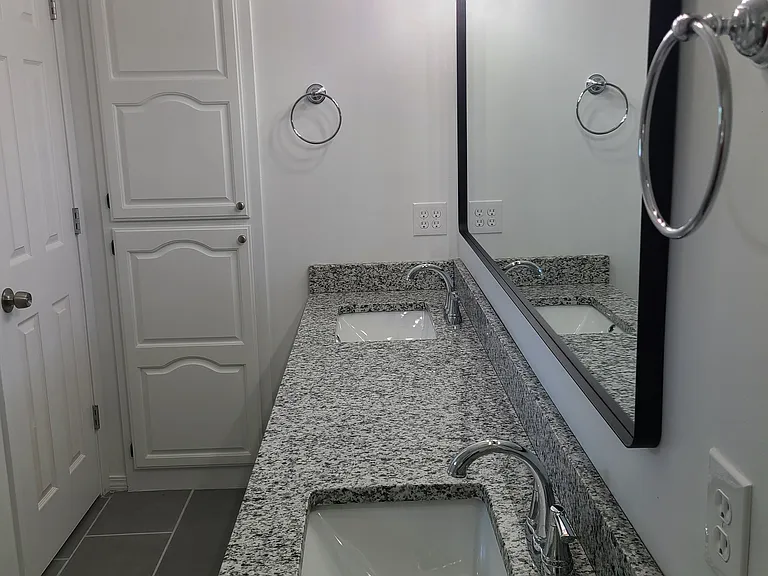 Master bath double sinks