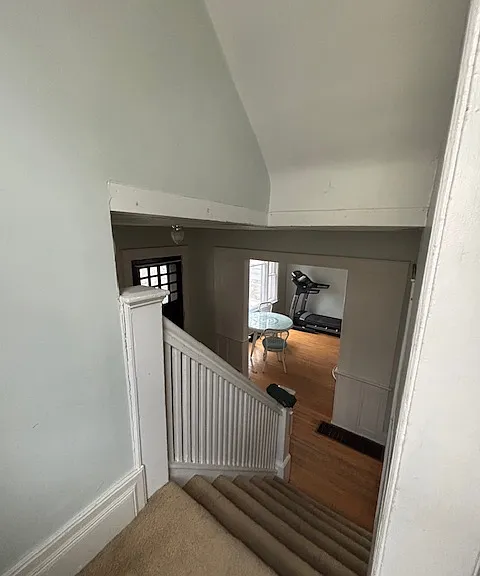 Stairwell up from front entry.