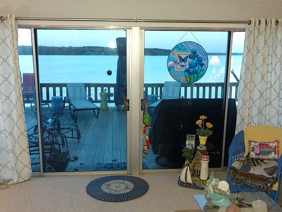 Outside furniture and grill remain