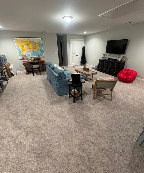 Bonus room. The only room in the house with carpet.