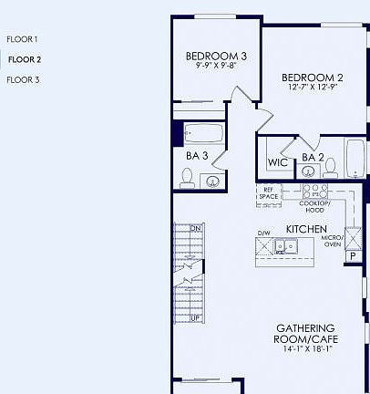 Plan 3 Floor Plan, Quick Move-In Home, Floor 2