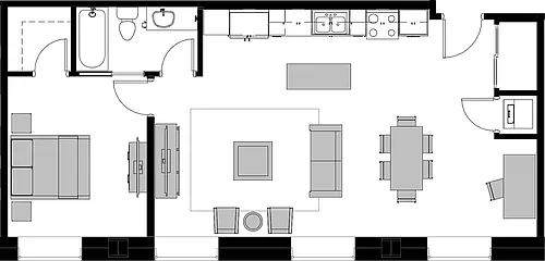 Floor plan One Bedroom