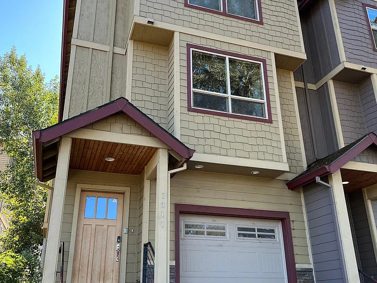 rental is end unit with access to small backyard area