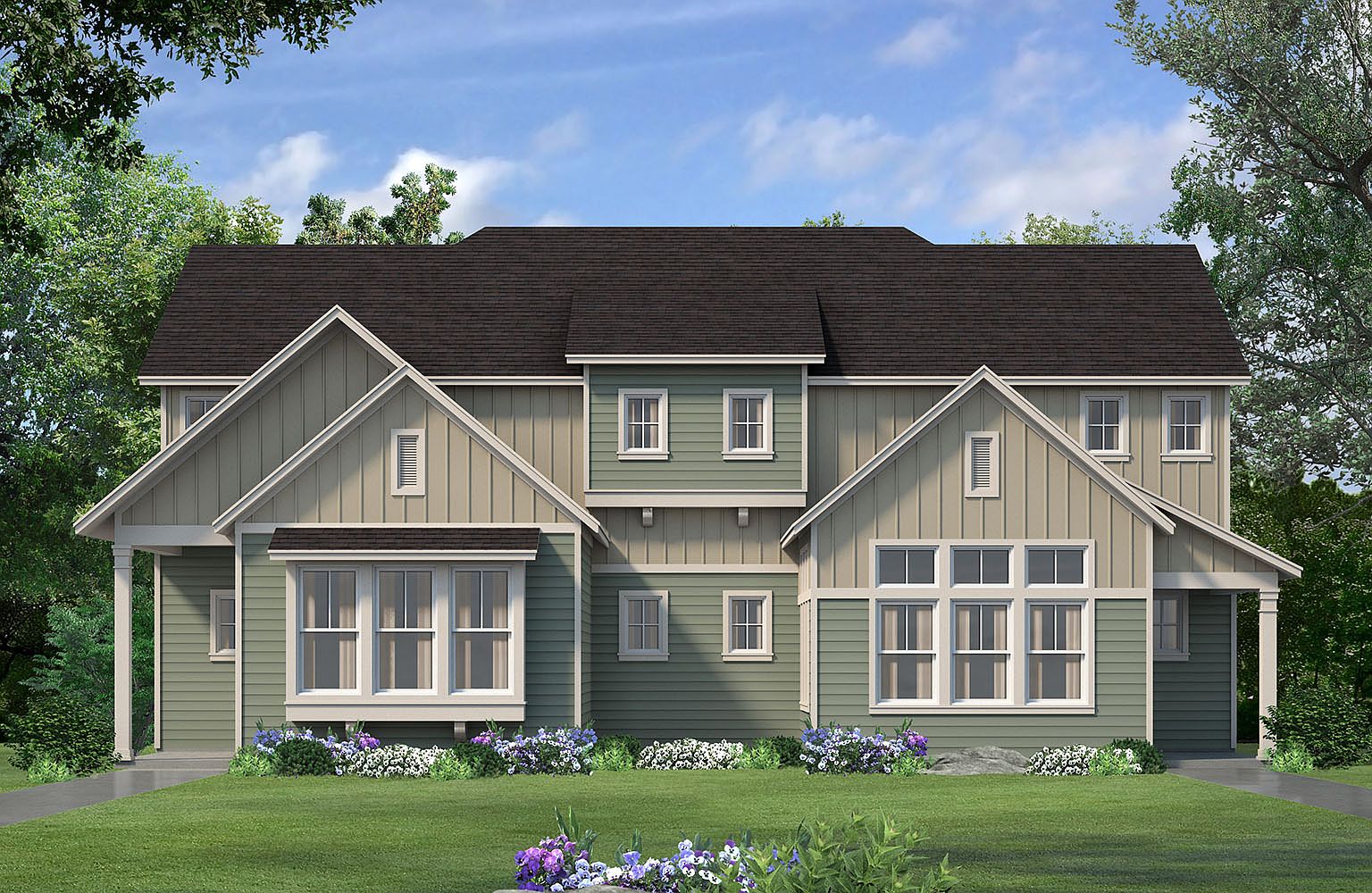 Tremont Side A Plan, Villas Collection at Kissing Tree, San Marcos, TX