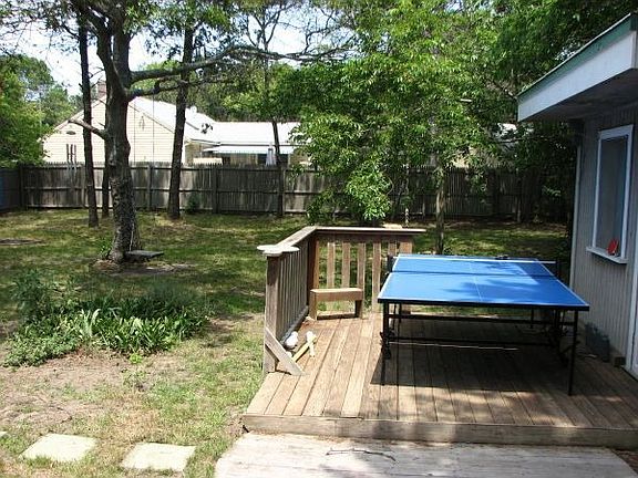 Ping pong table and yard