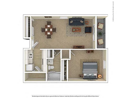 Floor plan 1 Bedroom