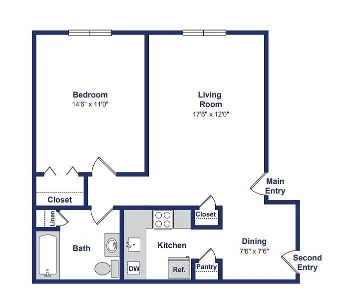 Floor plan Beech-Available August 1st