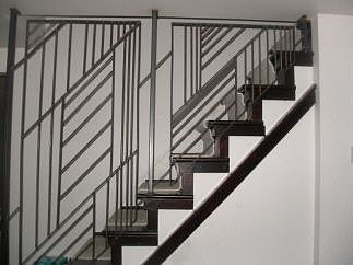 wrought iron staircase screen