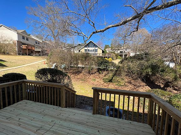 New deck on back with nice view.
