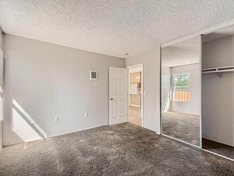 Our 'Classic' 2 Bedroom 1 Bath Apartment Bedroom at Vista Flores Apartments