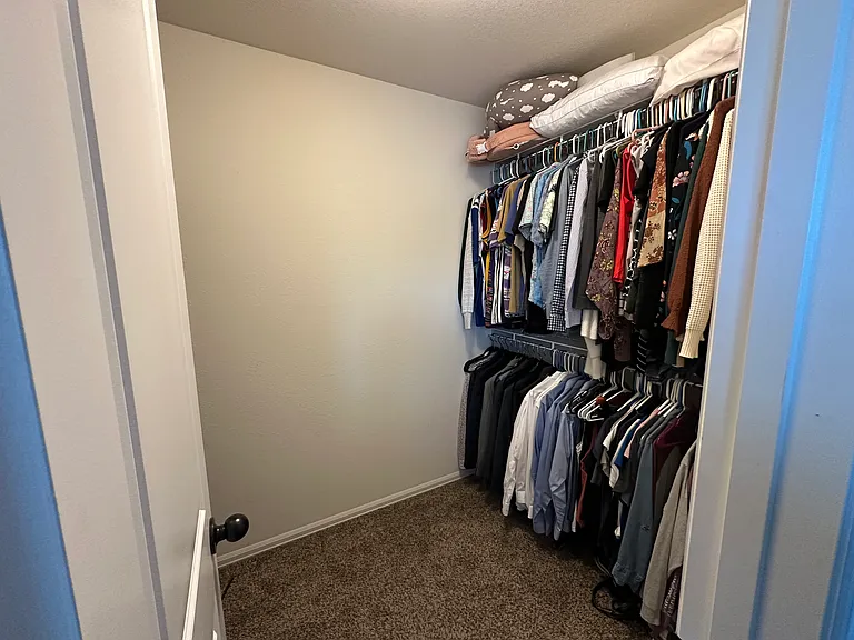 Master walk-in closet
