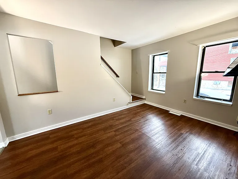 easy to clean floors in this living room