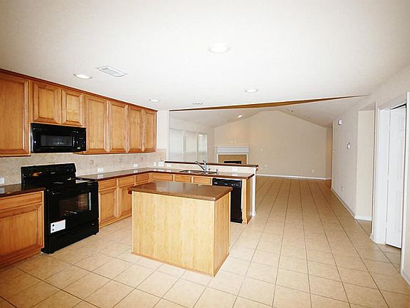 A different view from the kitchen area towards the living ro