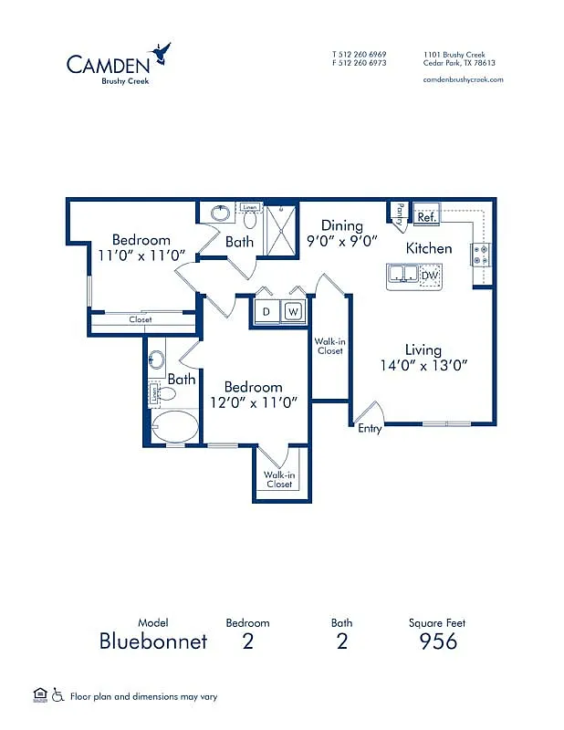 Floor plan Bluebonnet