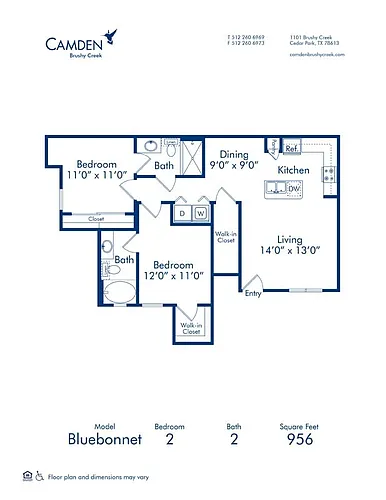 Floor plan Bluebonnet