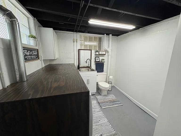 Laundry room and half bathroom