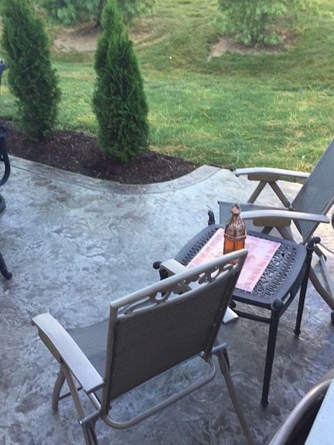 New Stamped Patio
