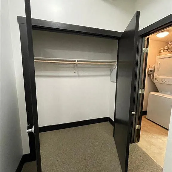 Large closet at 3 Points Loft.