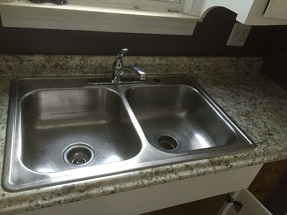 New countertop w/SS sink