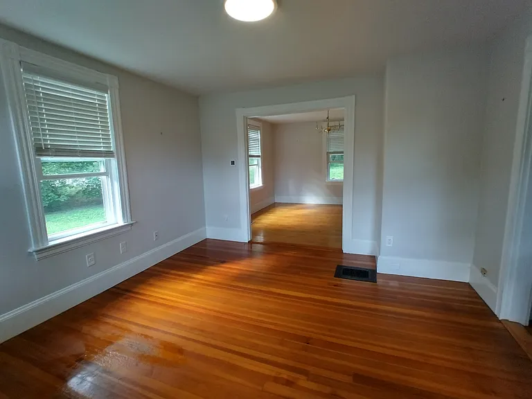 Living room and dining room