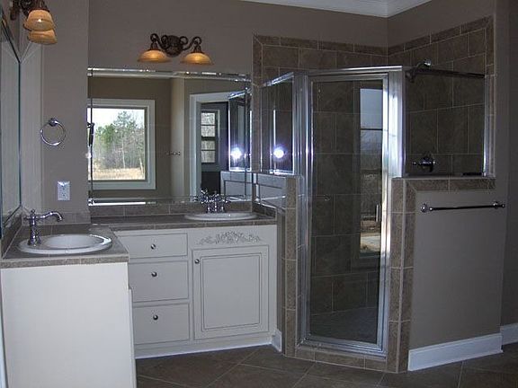 Relax in your spa-like bathroom with separate shower and jetted tub