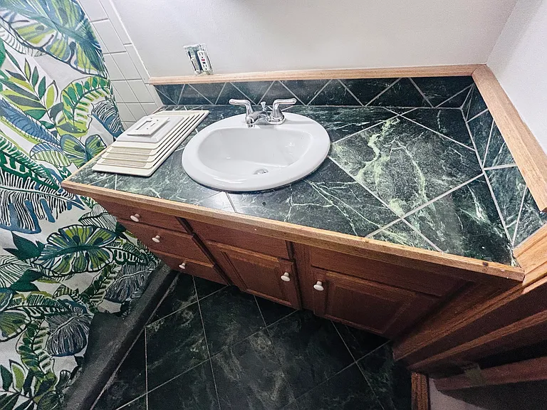 Bathroom sink on level 1