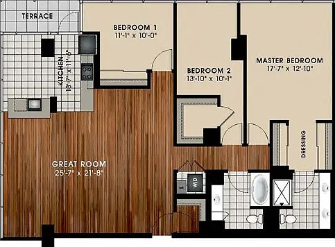 2nd image of 9725 Woods Dr Unit 1502