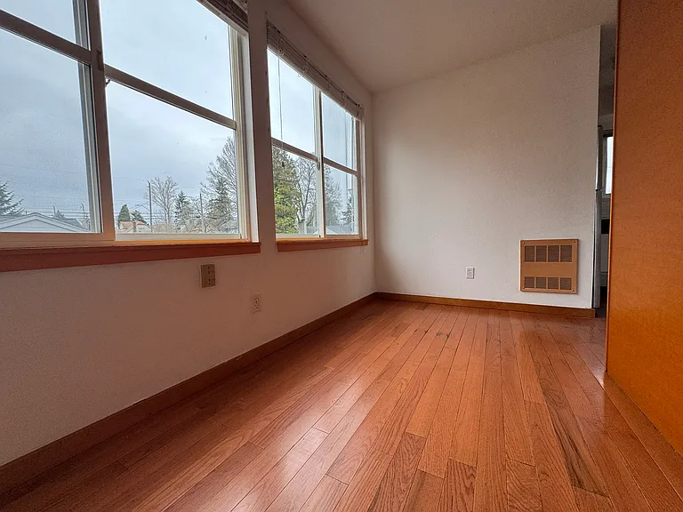half open bedroom