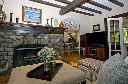 Massive Stone Fireplace
