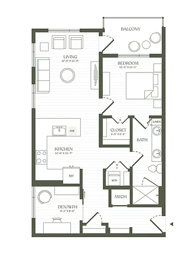 Floor plan A3.1 Den