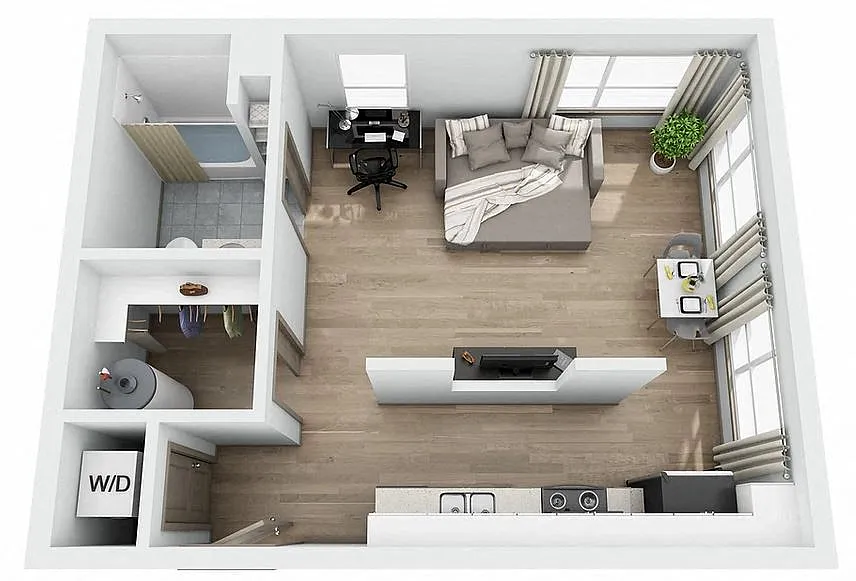 Floor plan Studio B