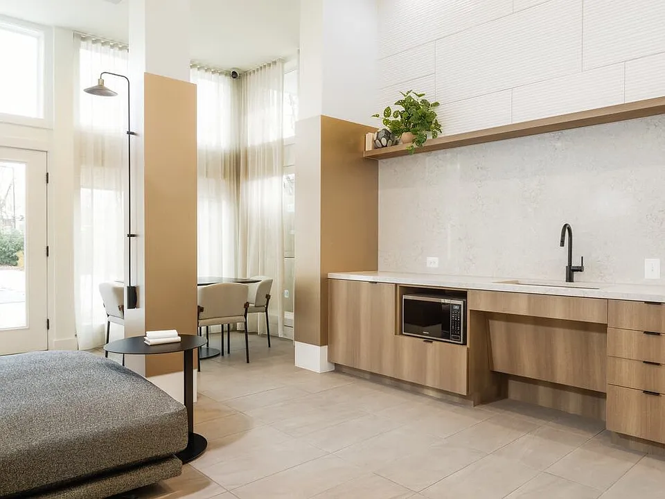 Resident lounge with kitchenette