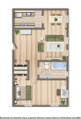 Floor plan 1 Bedroom