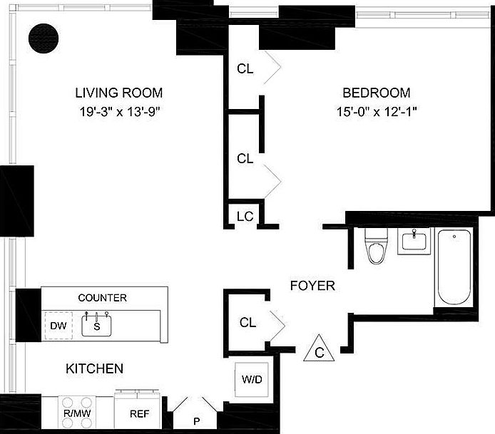 2nd image of 160 W 62nd St APT 10C