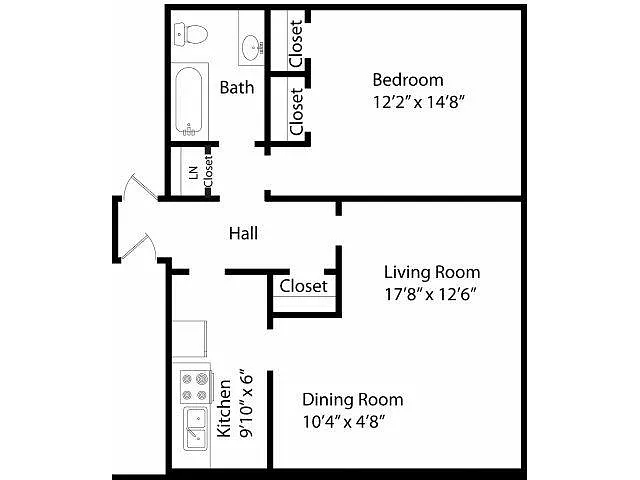 Floor plan One Bedroom