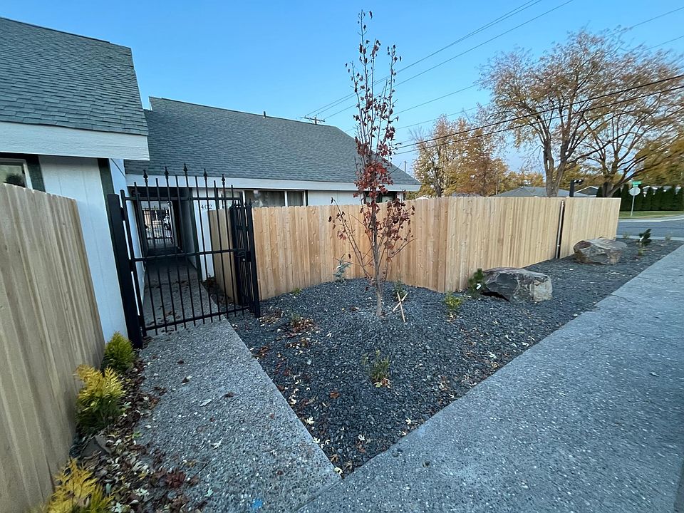 Front of the unit With locked gated entry.
