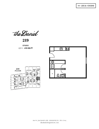 Floor plan Studio