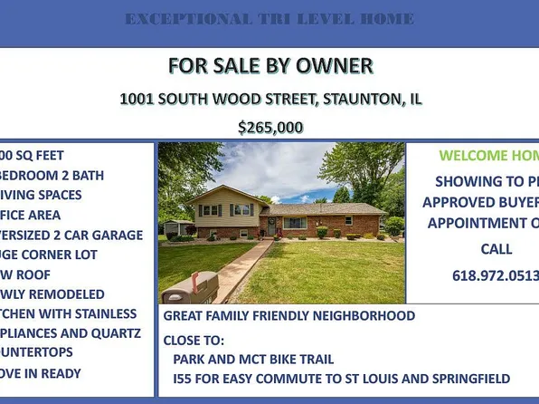 1001 S Wood St, Staunton, IL 62088