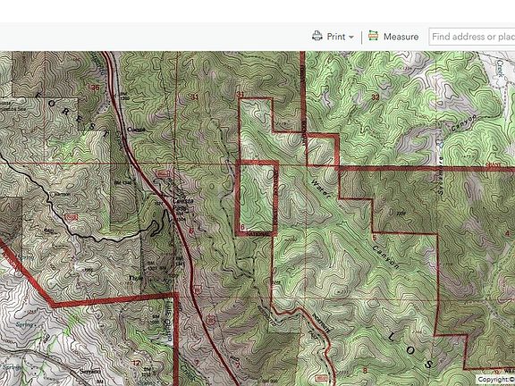 Map of property, rectangle 