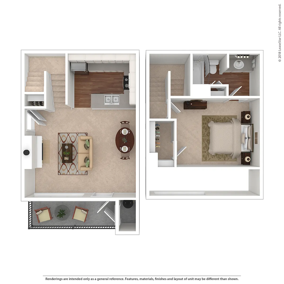 Floor plan A2 TH - Loft Bedroom